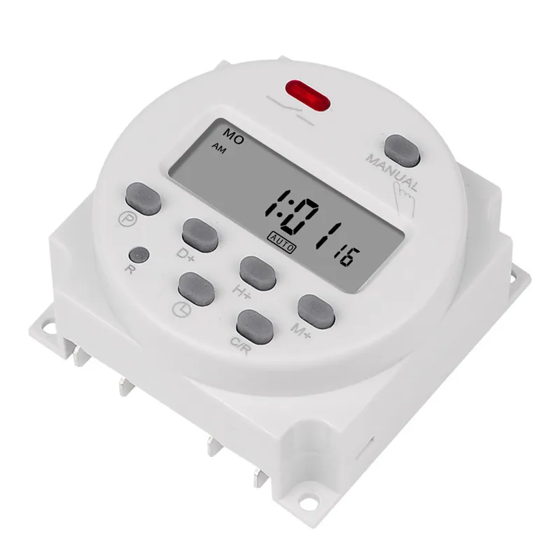 CN101A Digital Miomputer 7days Weekly Progronicmer Electronic Timer Switch 220V Реле времени с обратным отсчета 12 В DC для вентилятора Light 220618
