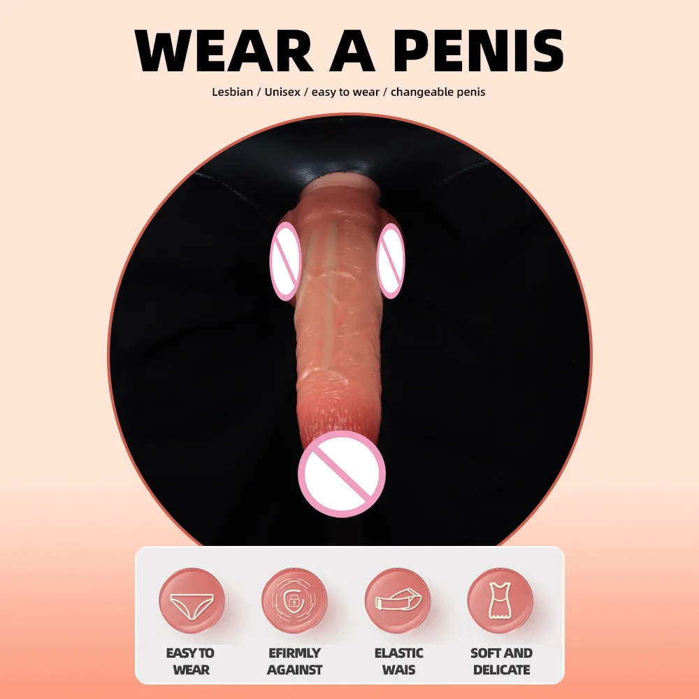 Pene Dildo realistico Strapon con ventosa Pantaloni elastici cazzi grandi Strap on Giocattoli sexy donna Prodotti lesbici