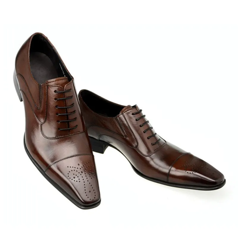 Frühling Herbst Herren Kleid Schuhe Britischen Stil Tragbare Atmungsaktive Soild Casual Business Wohnungen Schweiß Absorbierende Leder Schuhe Männer 220321