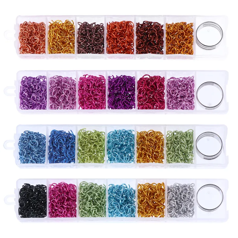 Nail Dangle Charm Piercing Tool kit about 6mm Jump Rings Metal Punk Design Piercing Nail Charms For DIY Nail Art Decor 220727