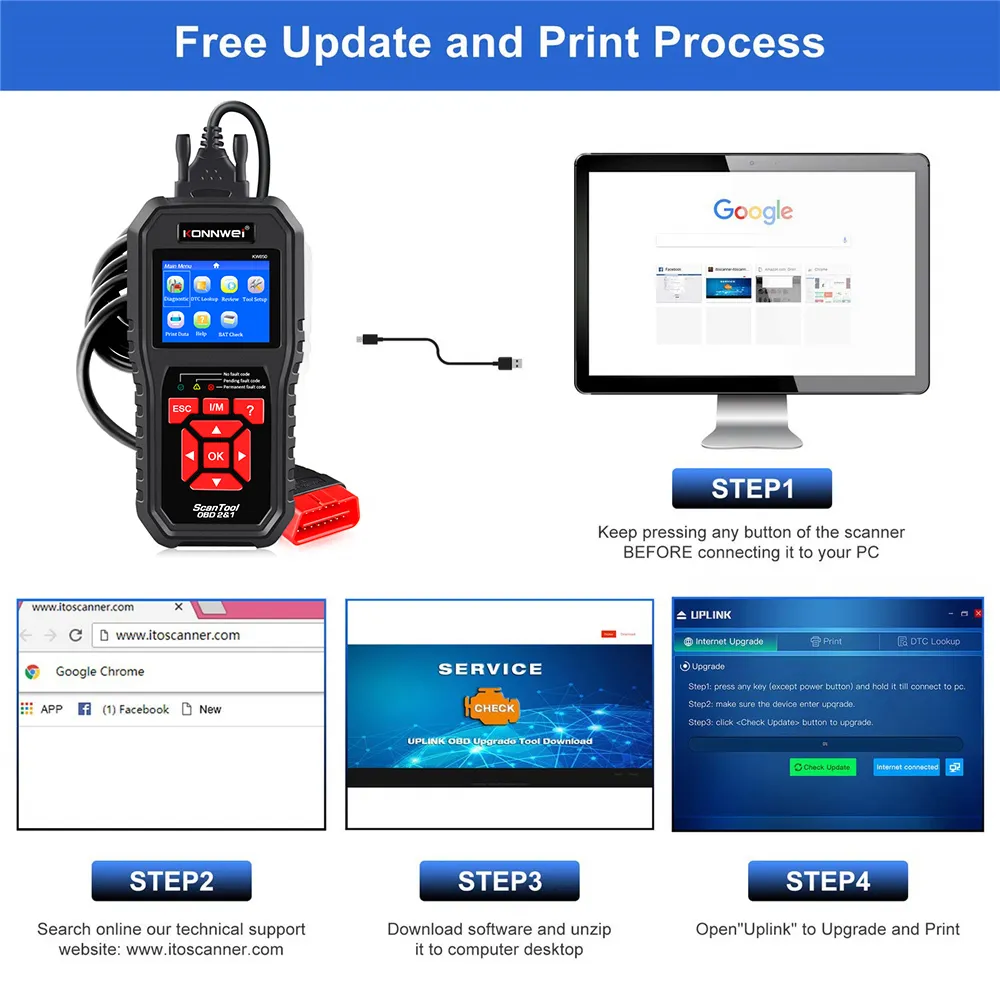 جديد konwei kw850 obd2 سيارة تشخيص أدوات الماسح الضوئي obd 2 أداة تشخيص السيارات تحقق محرك السيارات سيارة الماسح الضوئي قارئ الأسود سريع الشحن