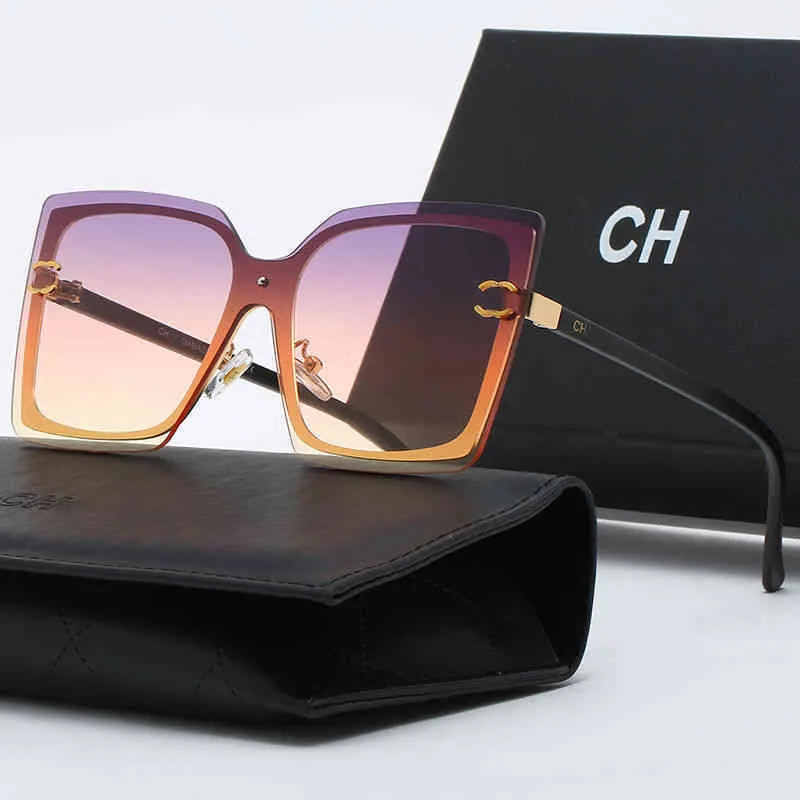 Canal de diseñador Gafas de sol Ciclo de gafas Gafas de sol lujosas Mujer Moda para hombre Tendencia Calle Pografía Turismo Antideslumbrante Vintag3315