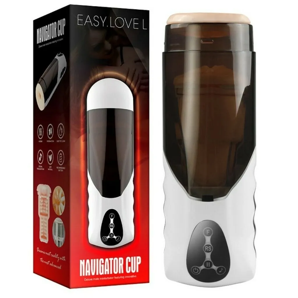 Automatic Rotation Male Masturbator Cup Sucking Heating Blowjob Machine Masturbation Interactive Voice Real Vagina sexy Toy