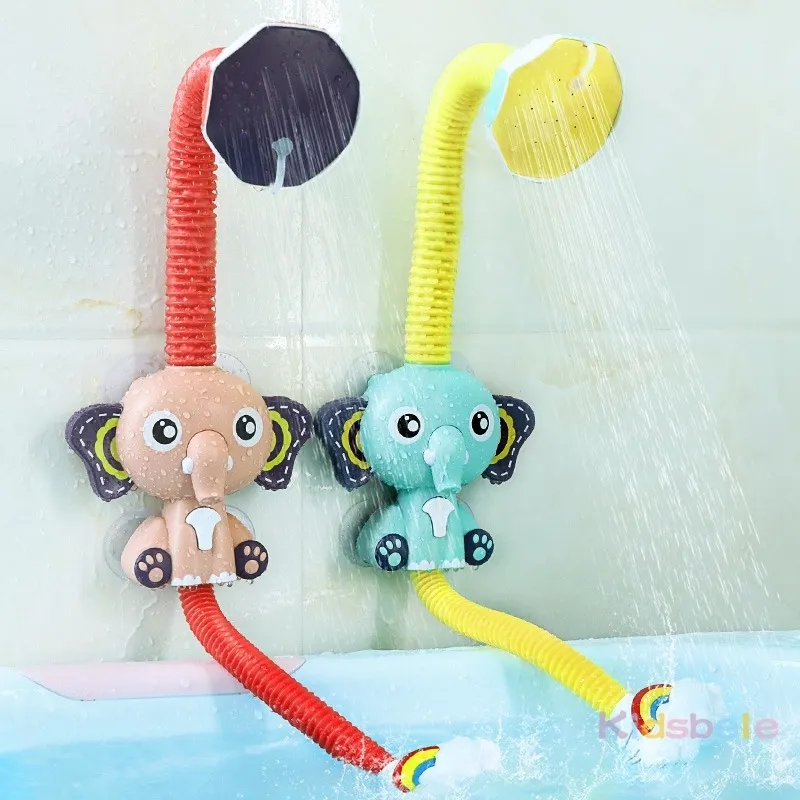 かわいいゾウバスおもちゃ電気自動ウォーターポンプ入浴時間幼児ゲームおもちゃおもちゃ浴槽おもちゃ幼児用ベビーキッズ220531