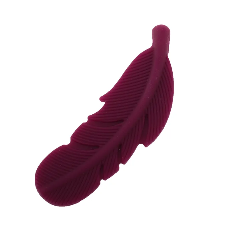 ATOB Silicone Morso Perline Piuma BPA Libero Massaggiagengive Collana FAI DA TE Bambino FAI DA TE Roditore Silicone Ciondolo Infermieristica Perline Da Masticare 220326