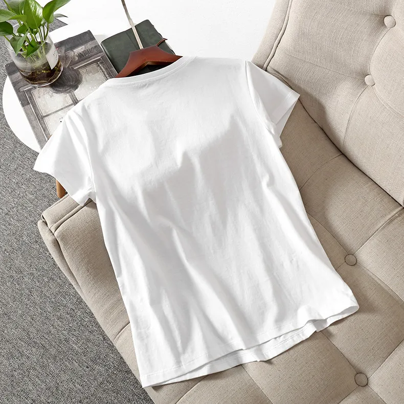 2022 Verano Manga corta Cuello redondo Blanco Color sólido Camiseta con cuentas Top Tul Lentejuelas Bordado Falda larga Trajes de dos piezas Conjunto de 2 piezas 22W174274