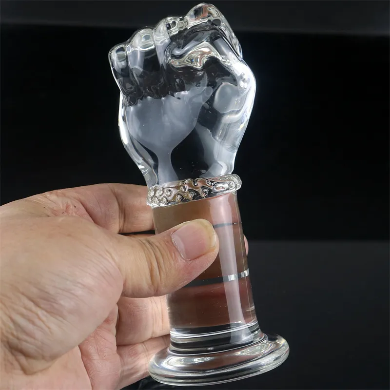 Giant Butt Plug Glass Dildo de 5/6cm de largura Toys enormes para puxar jogos sexy de 12 a 15 cm de comprimento