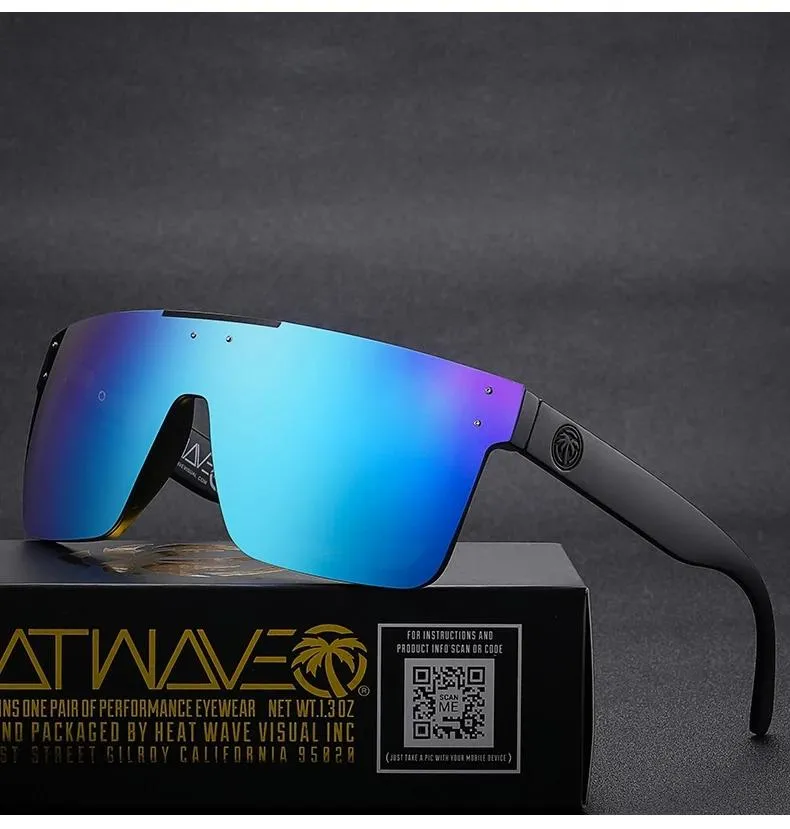 Sunglasses Heat Wave QUATRO Brand Design Men's Fashion Polarized Sun Glasses Goggles Oculos De SolSunglasses Kimm22233I