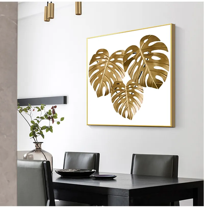 Poster di lusso in oro astratto Nordic Canvas Art Painting Home Decor Wall Art Retro Print Living Room immagine minimalista Vintage