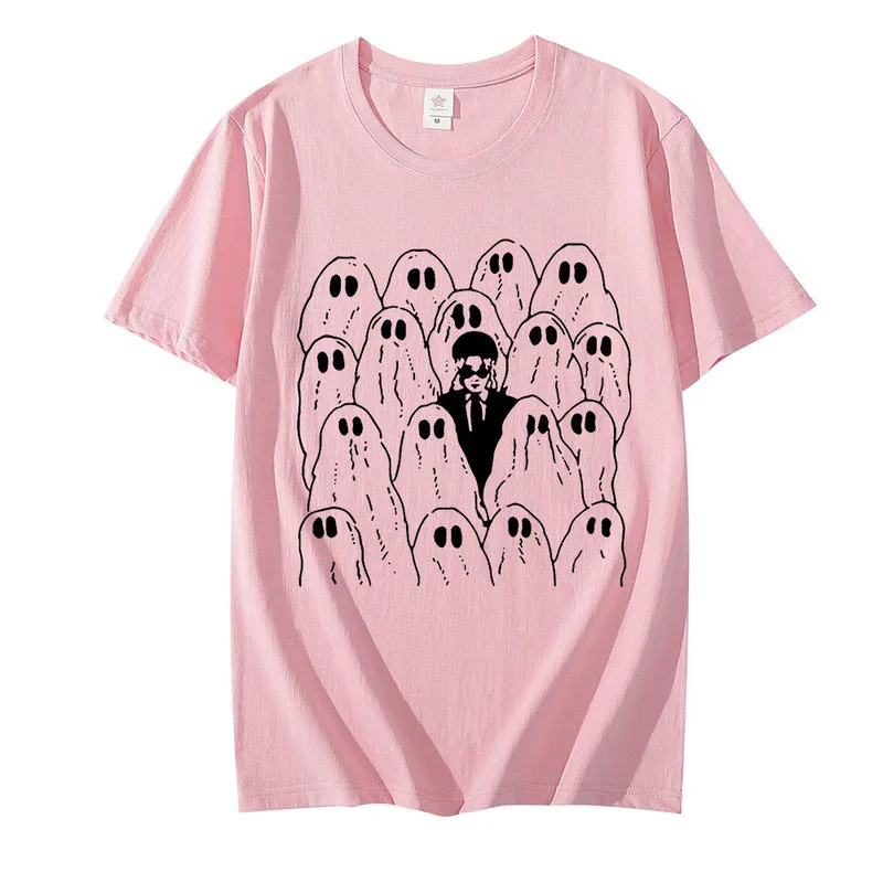Phoebe Bridgers Ghost Fashion Men Women Print T Shirt Vintage Tshirt Manlig bomull Kort ärm Tee Gothic Unisex Tshirts 220610