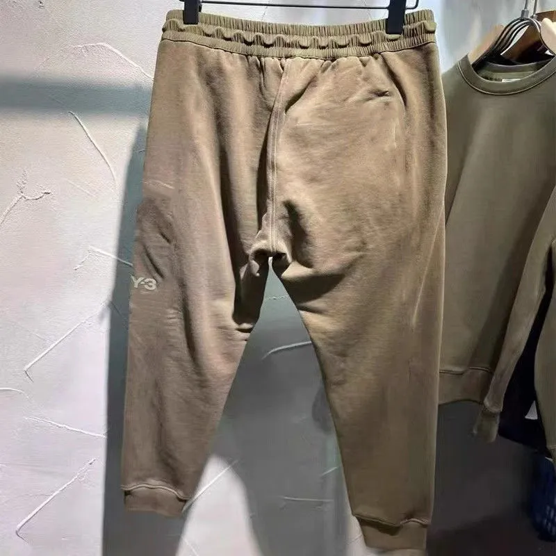 Män byxor kvinnliga byxor y3 vår och höst jogging casual sports overall sweatpants med fickor