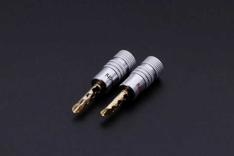 Nakamichi Banana plug 24K Gold Plated Copper BFA 4mm connector Male Speaker plug