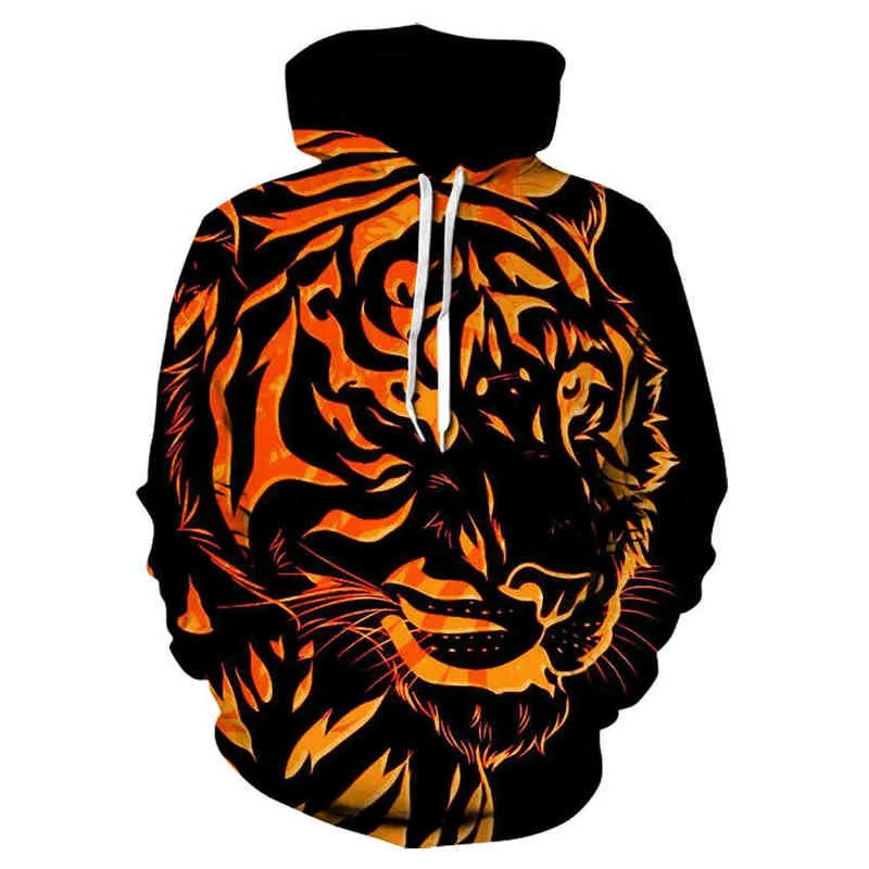 HARAJUKU Kvinnors tröja flickor kawaii 3d djurtryck tröja söt panda katt lion hoodie pullover kvinnors tröja xxs-4 l220704