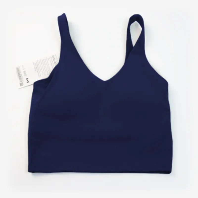 Women's Sports Bra Fitness Running Yoga Vest Sleeveless U-Shaped Chest Pad Outdoor Jogging Quick Dry Breathable Yoga BraS Shockproof Gathering Gym Tank Top