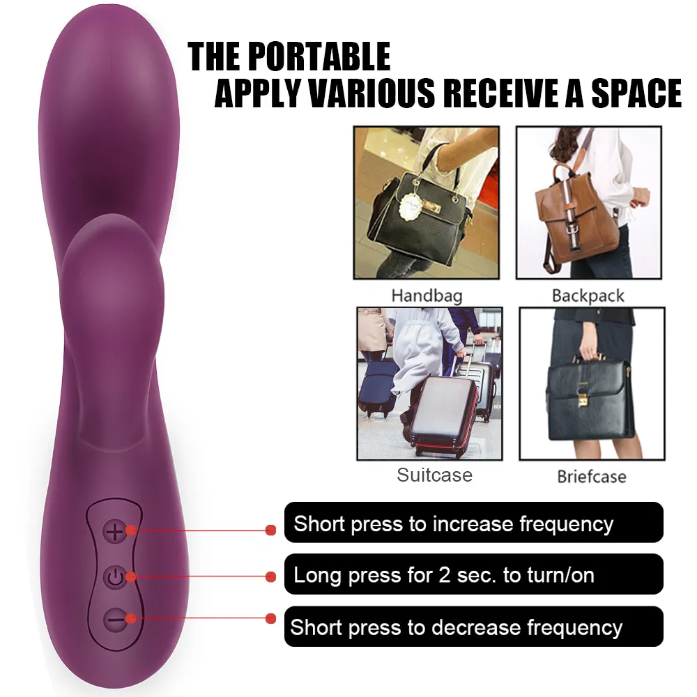 Nipple Vagina Massager G-Spot Rabbit Vibrator Powerful Dildo sexy Toy for Woman Clitoris Stimulator Adults 18 Product 12 Speeds