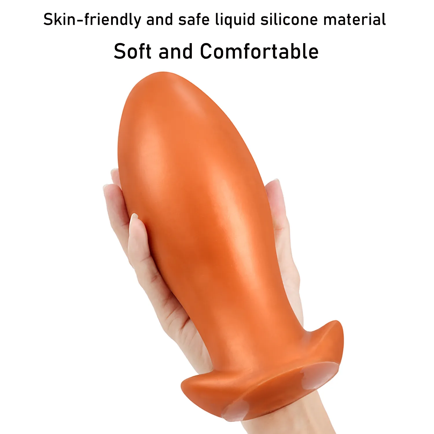 Silicone líquido macio formato de ovo de tamanho grande Anal Dildos BUMP BUMP DILATOR ESTIMULE