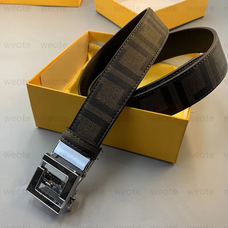 Ceinture en cuir véritable Designer pour hommes ceintures à boucle automatique hommes lettres ceinture Cintura Ceintures F ceinture pour femmes largeur 3 8cm301K