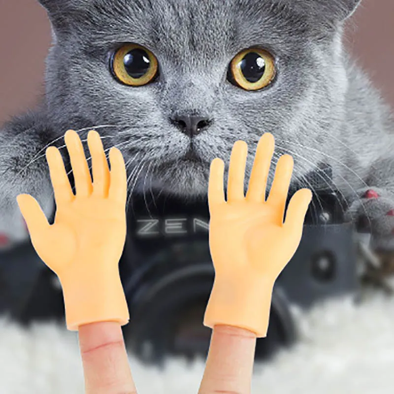 Erwachsene Kind Neuheit Spielzeug Lustige Mini Hände Kreative Finger Zappeln Spielzeug Weiche Kleine Hand Necken die Katze Haustier Spielzeug Halloween geschenk