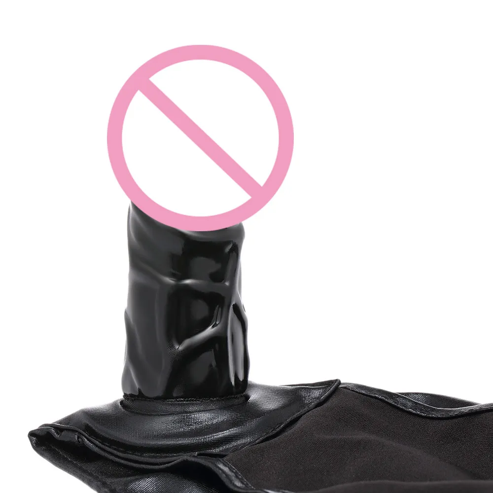 Sexy speelgoedbroek met anale dildo penis plug faux lederen latex voor vrouw mannen masturbatie ondergoed slipje kuisheid riem speelgoed