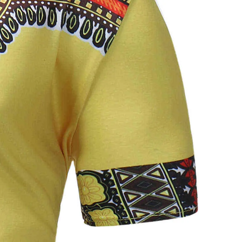 African Dashiki -print T -shirt Homme 2022 mode korte mouw mannen Afrikaanse kleding hiphop streetwear casual mannen t shirt xxxl l220704