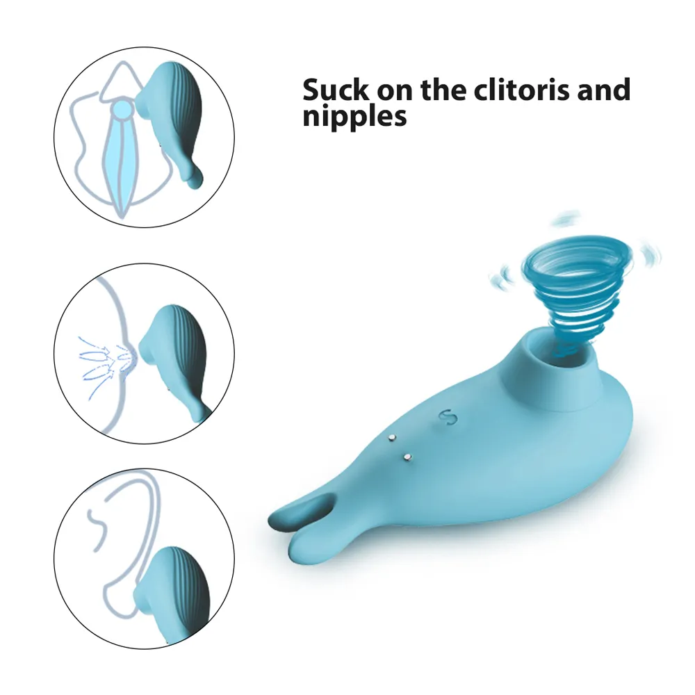 Avsugning Kraftfull klitoris sucker vibrator tunga vibrerande bröstvårtan suger klitoris stimulator etotiska sexiga leksaker för kvinnlig masturbator