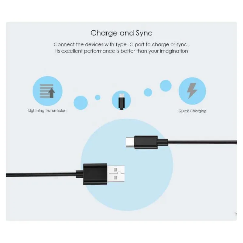 Kabel typu C 1,2 m/4 stóp szybkie kable ładowarki Synchronizowanie danych Szybkie ładowanie dla Samsung S8 S9 S20