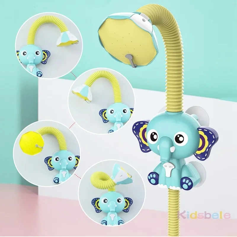 Söt elefantbad leksak elektrisk automatisk vattenpump badtid småbarn spel bad leksaker badkar leksaker för småbarn baby barn 220531