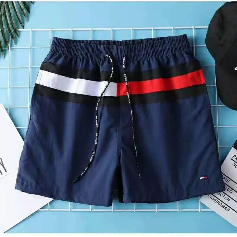 fashion men's stitching sports shorts fitness training running shorts casual shorts 5 points pants 220530