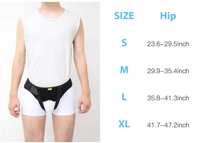 Hernia Belt Truss voor inguinale of sport hernia ondersteunen brace pijnverlichting herstelriem met 2 verwijderbare compressiekussens 220716