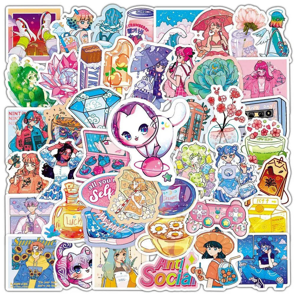 New 10/20/aesthetic animal stickers for car stationary bike skateboard graffiti vinyl decals sticker pump kids gift toy