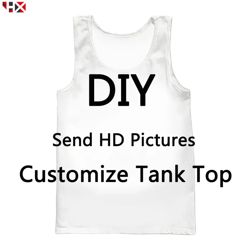 DIY Diseño personalizado Tank Top Hombres Mujeres 3D Impreso propia imagen Star Singer Anime Dibujos animados Estilo casual Chaleco Tops X244 220706