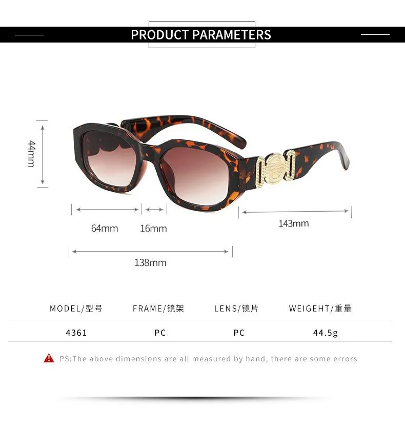 Güneş gözlüğü moda lüks kadınlar kişiselleştirilmiş metal avatar dekoratif erkekler küçük çerçeve güneş gözlükleri uv400226l