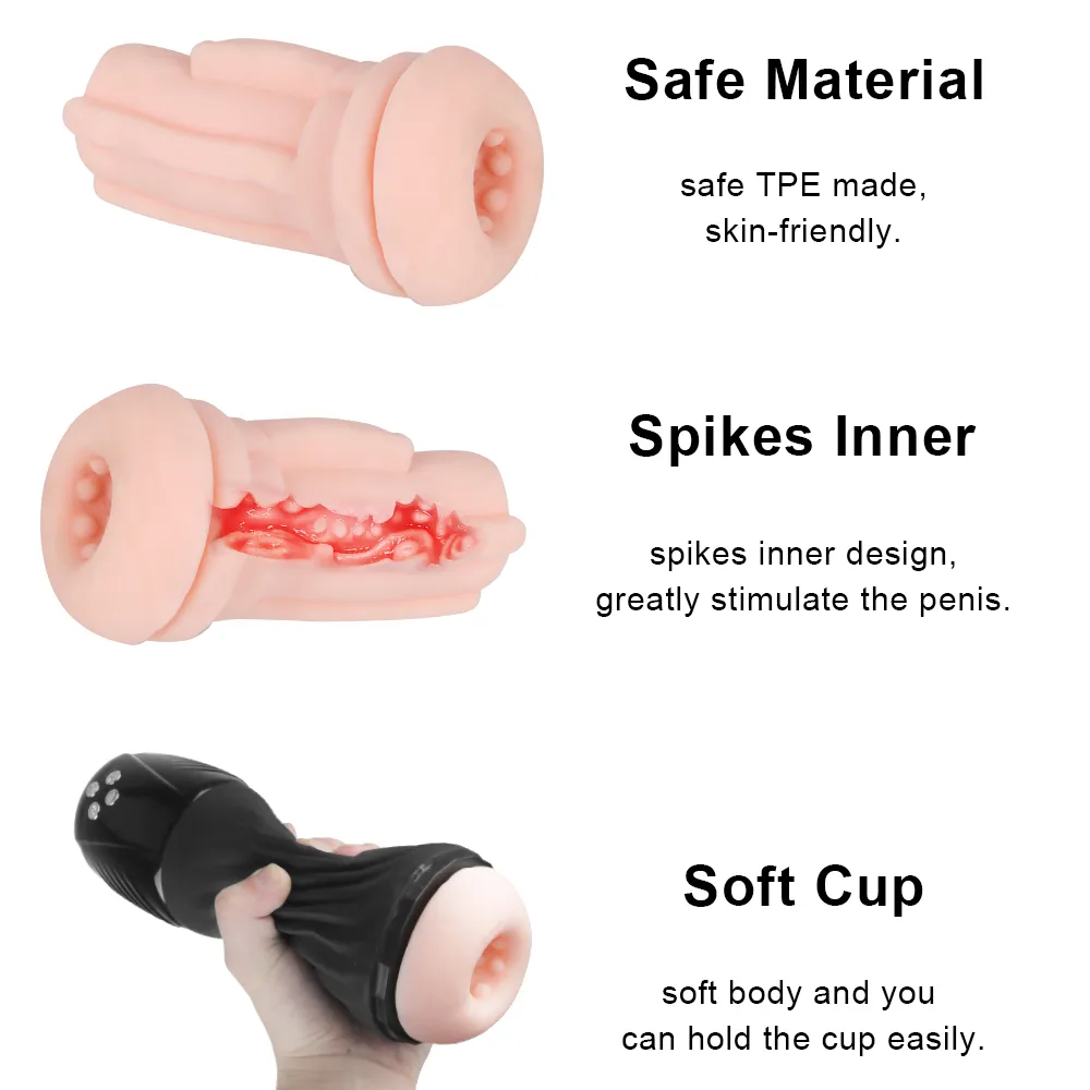 Male Masturbator 12+6 Modes sexy Toys For Men Voice Flirting Sucking Vibrator Soft Masturbation Cup Penis Glans Massager