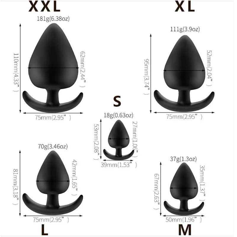 Plug anale in silicone giocattolo sessuale per uomo e donna_voghion.com
