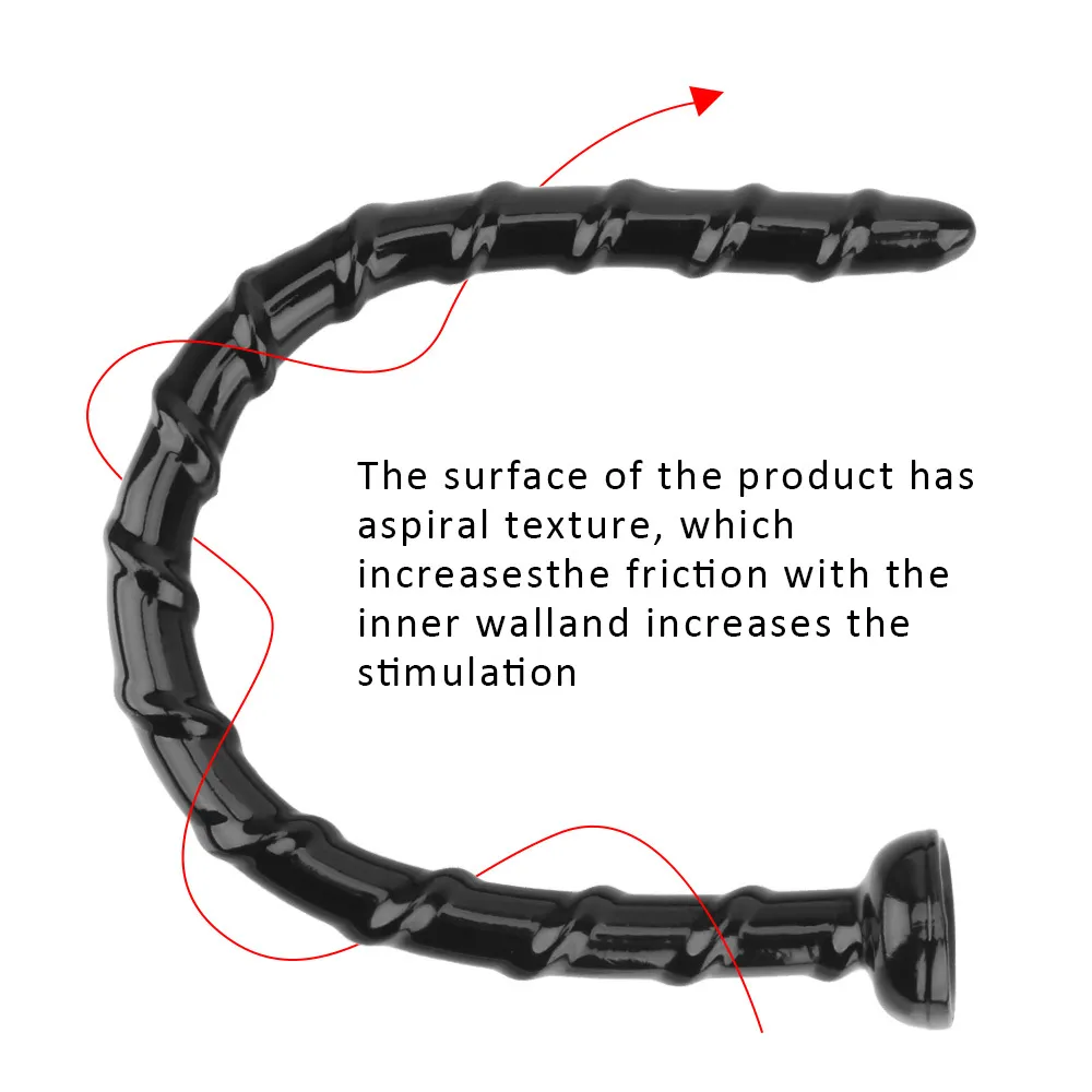 50cmの長い鞭ディルドシリコンアナルプラグ女性のためのセクシーなおもし