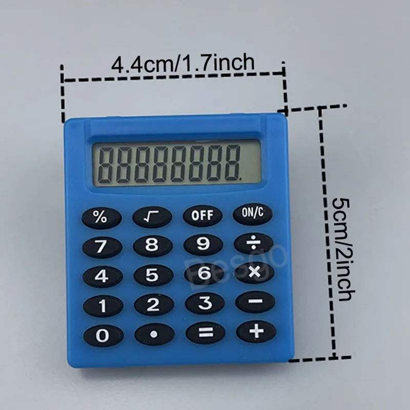 디지털 전자 계산기 사탕 색상 미니 계산기 스퀘어 학생 포켓 계산기 멀티 사무소 학용품 BH6973 TYJ