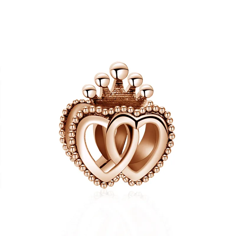 Nieuwe populaire 925 Sterling Silver Summer Nieuwe Rose Gold Heart Vorme Mother Day Collection Ballon Charme voor DIY -armband