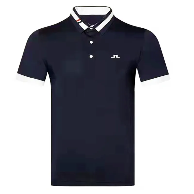 صيف قصير الأكمام غولف تي شيرت الرجال ملابس مضادة للرياضة في الهواء الطلق قميص الجولف الجولف S-XXL في الاختيار 220623