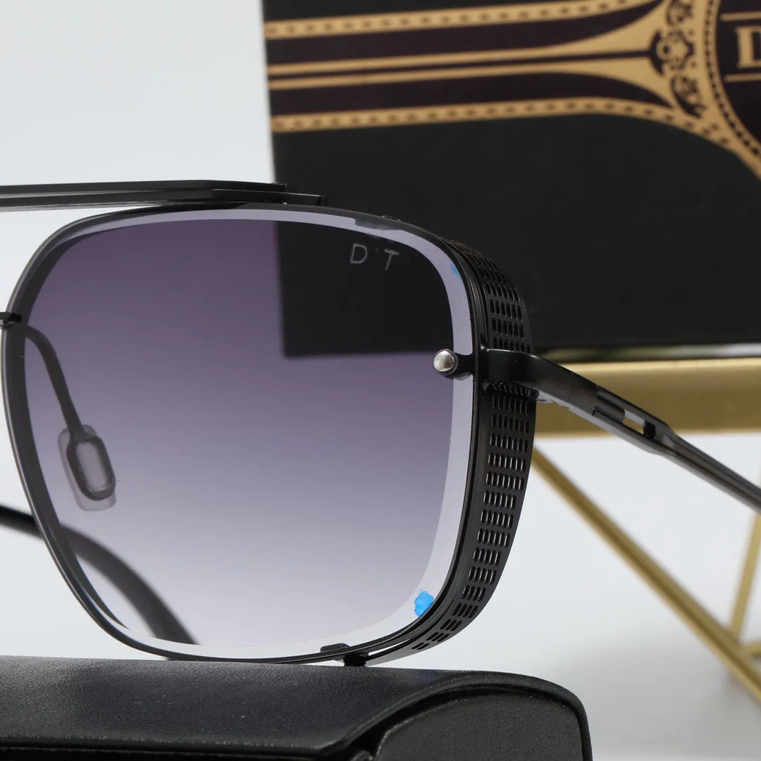 DT Mach Sonnenbrille Designer Damen Herren Sonnenbrille Mode Wrap Goggle Sonnenbrille Übergroße Strandbeschichtung Polarisierter UV-Schutz Ca256S