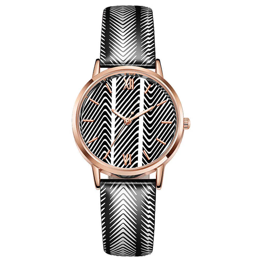 Случайные женские романтические спиральные наручные часы браслет из кожи красочные дизайнерские женские часы простое платье gfit