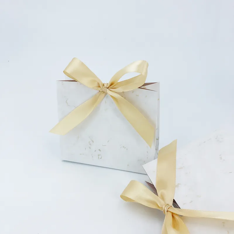 Mermer tarzı hediye kutusu düğün bebek duşu doğum günü Noel sevgililer günü partisi için şekerleme özel özelleştirme 220427