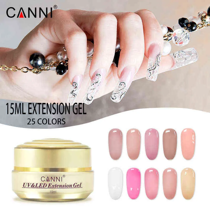 NXY Nail Gel Canni Builder Extension Jelly UV LED volledige dekking Roze Clear Art Camouflage Zelfniveau Zacht Pools 0328