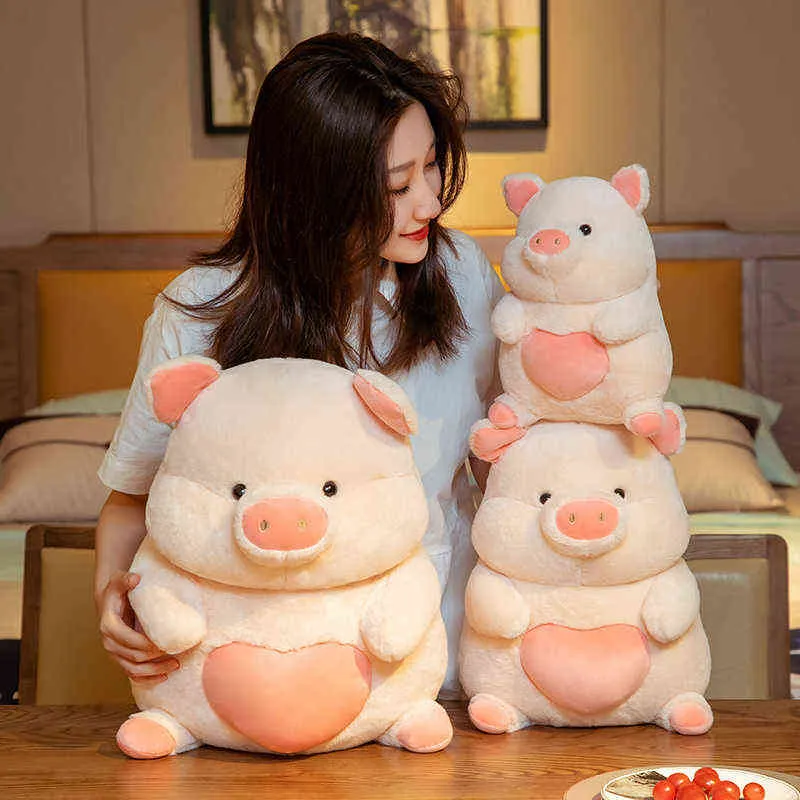 Cm Lovely Fat Pig Plush Toys Stuffed Cute Animals Dolls Baby Piggy Kids Sushi Pillow for Girl Birthday Christmas Gifts J2207043230729