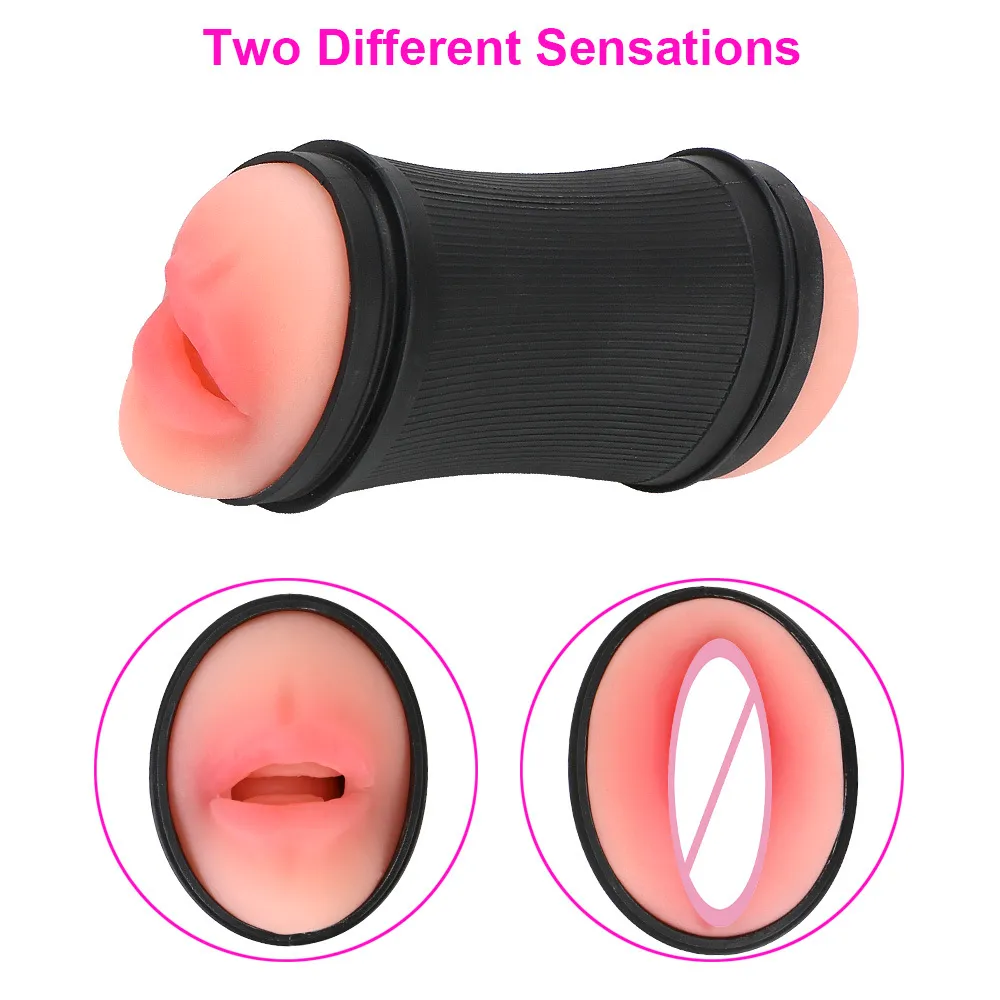Männlicher Masturbator Machine15cm Pumpe 2 In 1 Realistische Vagina Mund Echte Muschi sexy Spielzeug Für Männer Penisvergrößerung Erwachsene Erotik Shop