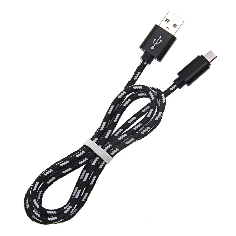 25 см типа C USB CABLE CABLE Нейлон Micro V8 Line Line Cable быстро зарядка для Samsung S8 S9 плюс Xiaomi LG