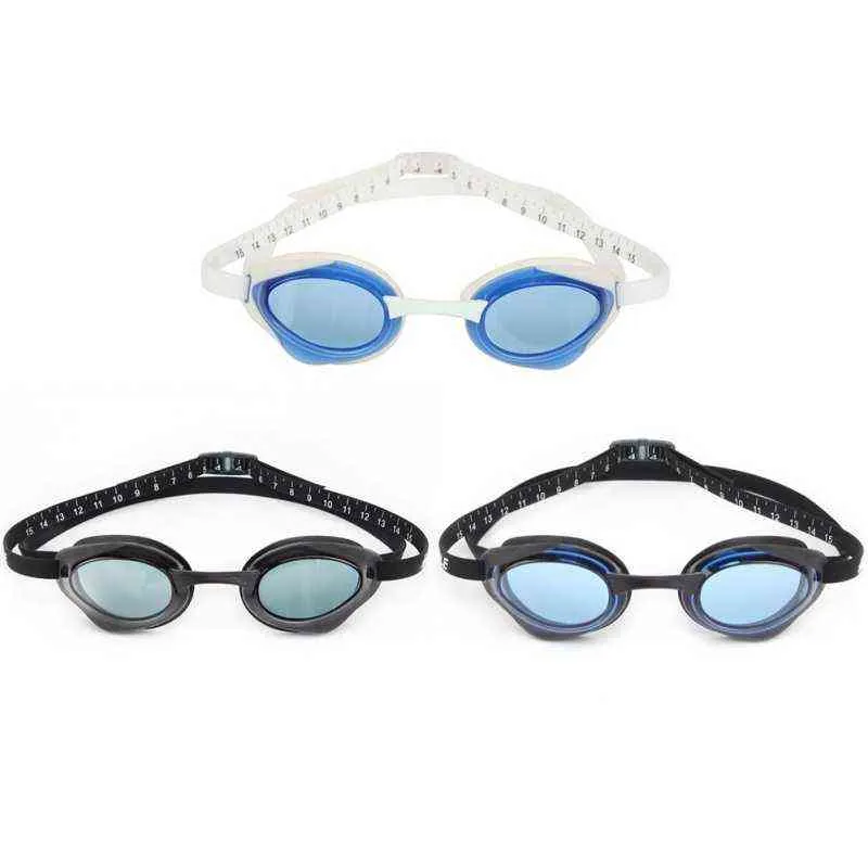 Vuxen Professionell Racing Swimming Goggles Anti-Fog High Definition Transparenta Silikon Dykningsglasögon Lågvattenresistens G220422