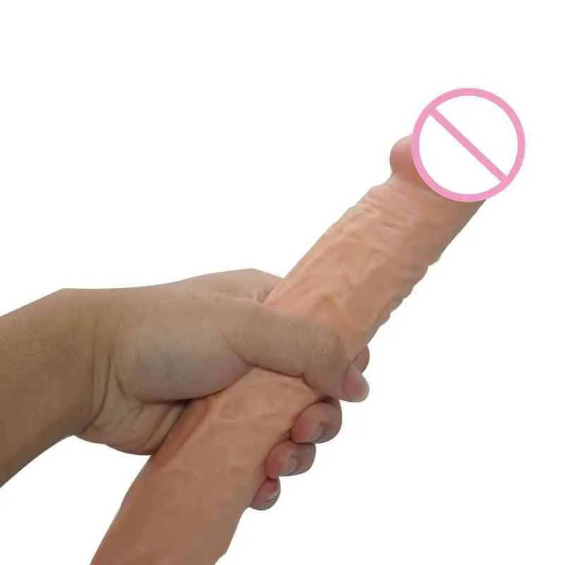 Nxy dildos multicolor super long penis slank crystal onani inverterad modell kvinnlig vaginal anal massage stick vibrerande 0316
