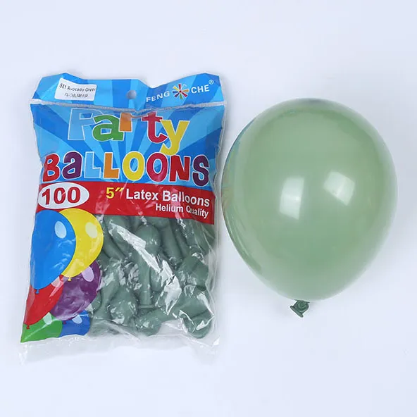 avocat vert ballons guirlande arc blanc crémeux rétro vert olive ballon pour mariage fête d'anniversaire fond décor 220527
