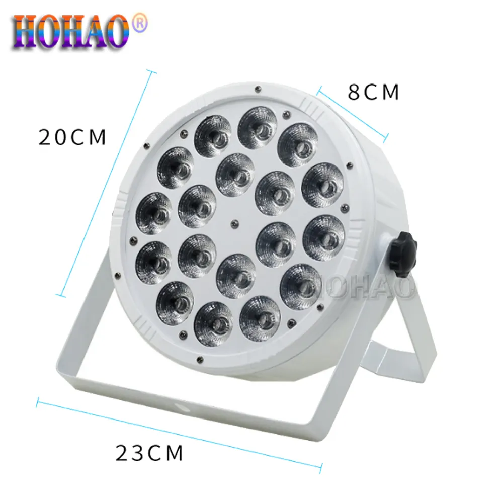 Flat Led Par RGBW 4IN1 RGBWUY 6IN1 Stage Washer Effect Control Remote DMX512 Dj Equipment KTV Clear Bar Entertainment Lamps