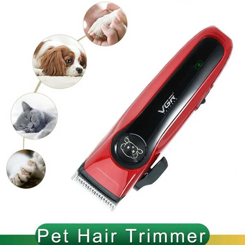 Professionnel rechargeable de tondeuse de cheveux d'animal familier de VGR V-202 pour la machine de coupe de cheveux